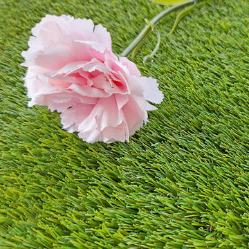 Pink flower on 40mm Nile artificial grass